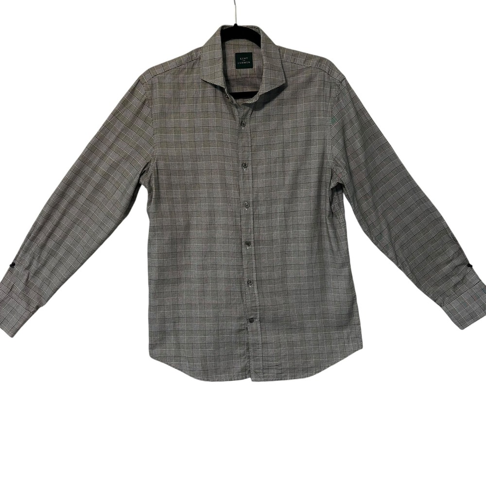 Kent and Curwen‎ Men's Plaid Button Down Shirt Size Med Long Sleeve Classic Fit